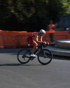 Thibault Rivier à vélo